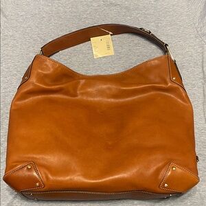 Cole Haan NWT Leather Hobo Shoulder Bag - Tan